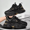 Multi Functional Thick Soled Women's Casual Sports Shoes, Breathable Mesh Upper And Durable PU/Rubber Sole, Lace Up Casual Sports Shoes With Blue Decoration, Very Suitable For Casual Wear, Versatile Shoe Accessories