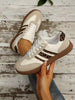 Women's Casual Sneakers, Fashionable Platform, Suitable For All Seasons, Flat Casual Shoes, Student Outdoor Lace-Up Athletic Shoes