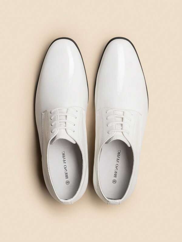 Men's  British Style Dress Shoes  For School Party  Ceremony Festival  Formal  Office Work White Shoes