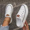New Casual Slip-On Thick-Soled Half-Slip Sneakers, Comfortable And Fashionable, Daily Wear Street Half-Slip Casual Women's Shoes