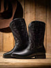 Men's Cowboy Boots Leather Western Style Rugged Comfortable Durable
